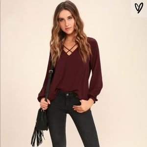 Lulu’s Burgundy Top